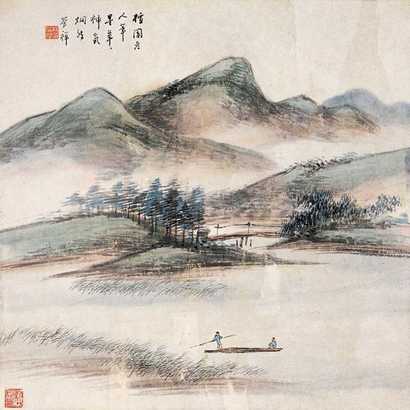 杨伯润 山水 立轴